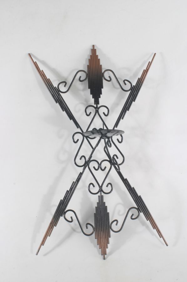 grosser Eisen Kerzenständer Wandkerzenleuchter Sunburst | eBay