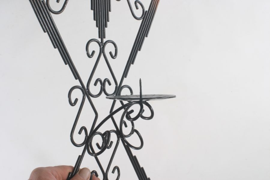 grosser Eisen Kerzenständer Wandkerzenleuchter Sunburst | eBay